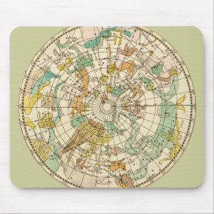 Südlicher Sternenhimmel-Sternkarte und Sternbildka Mousepad