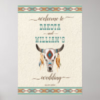 Südlicher Western Boho Begrüßungszeichen