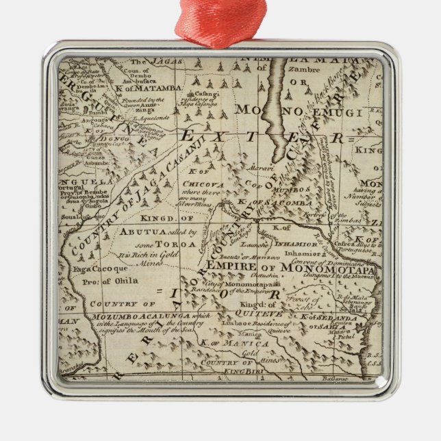 Südliches Afrika 4 Silbernes Ornament (Vorne)