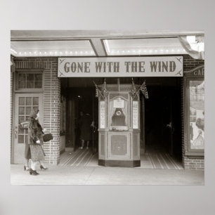 Südliches Film-Haus, 1940. Vintages Foto Poster