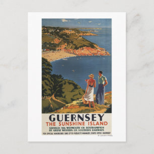 Südliches/Großes Western-Eisenbahnpaket auf Klippe Postkarte