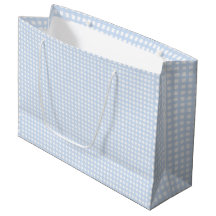 Südliches Küsten-Grandmillennial Blau Gingham
