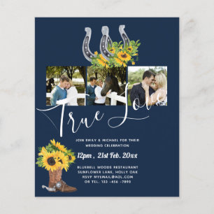 Südliches Land - Rustikales Foto - Hochzeit Flyer