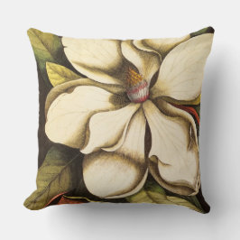 Südliches Magnolien Blossom Vintag Kissen