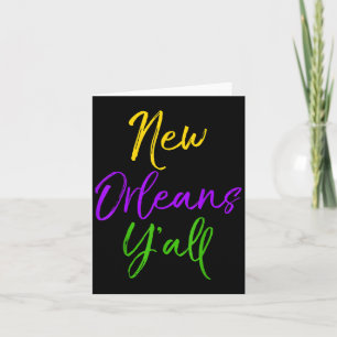 Südliches Mardi Gras Zitat Louisiana Geschenk New Karte