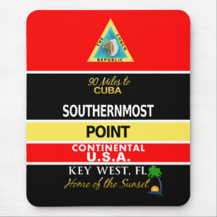 Südlichste Punkt-Boje Key West Mousepad