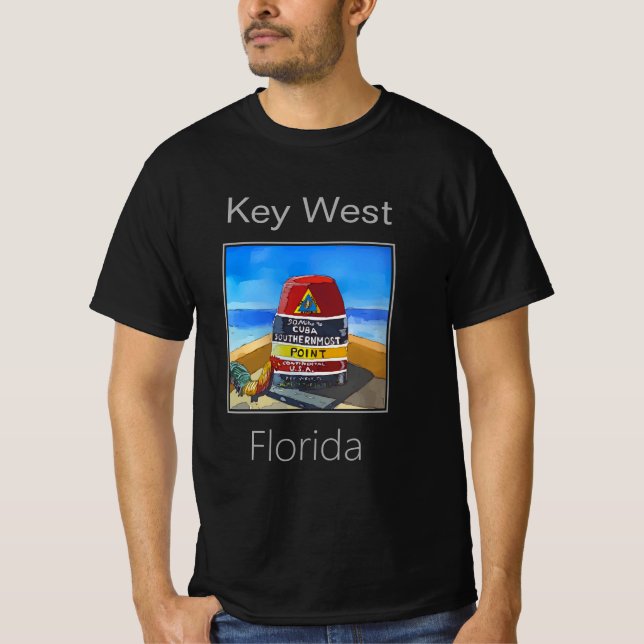 südlichster Punkt, Key West, Florida T-Shirt (Vorderseite)