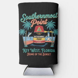Südlichster Punkt Key West Retro-Tropisches Flair Selters Dosenkühler