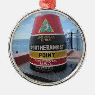 Südlichster Punkt West Buoy Ornament Aus Metall
