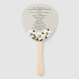 Südmagnolia-Hochzeitsprogramm Fächer