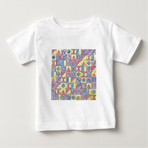Sudoku 1-Modern Minimalistische Bauhaus Geometrisc Baby T-shirt