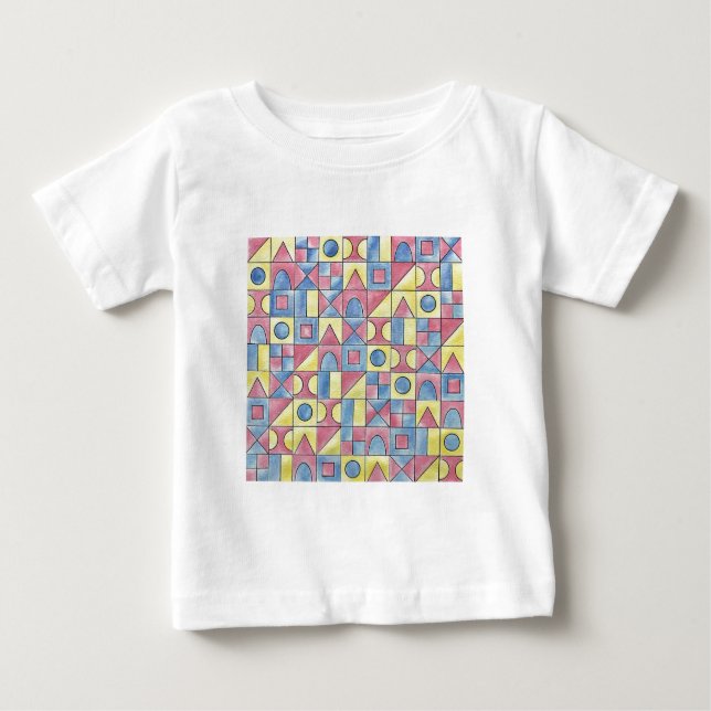 Sudoku 1-Modern Minimalistische Bauhaus Geometrisc Baby T-shirt (Vorderseite)