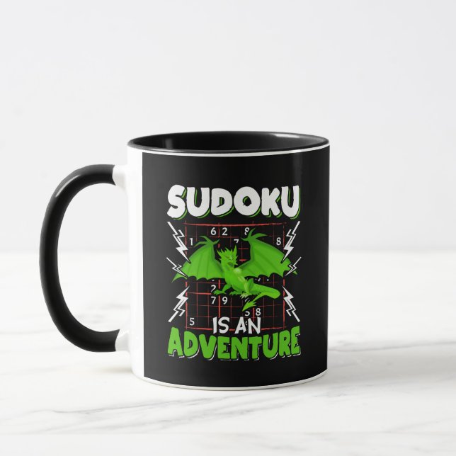 Sudoku ist ein Adventure Puzzle Lover Tasse (Links)