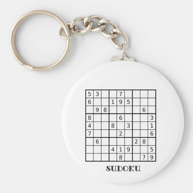 SUDOKU KEYRING SCHLÜSSELANHÄNGER (Vorne)