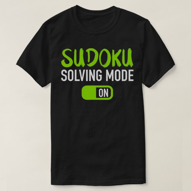 Sudoku-Lösungsmodus auf T-Shirt (Design vorne)