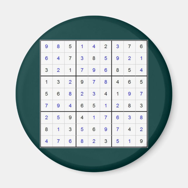 sudoku magnet (Vorne)