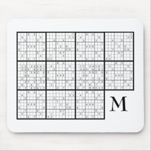 Sudoku Monogram Mousepad