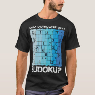 Sudoku Nummer Spiel Puzzle Logic Player Nine Grids T-Shirt
