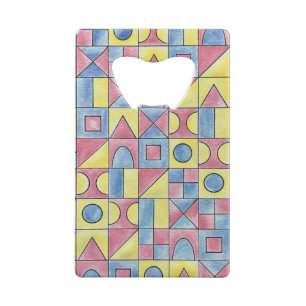 Sudoku One-Modern Minimalist Bauhaus Geometrische  Geldbeutel Flaschenöffner