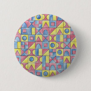 Sudoku One - Moderne minimalistische Bauhaus-Geome Button
