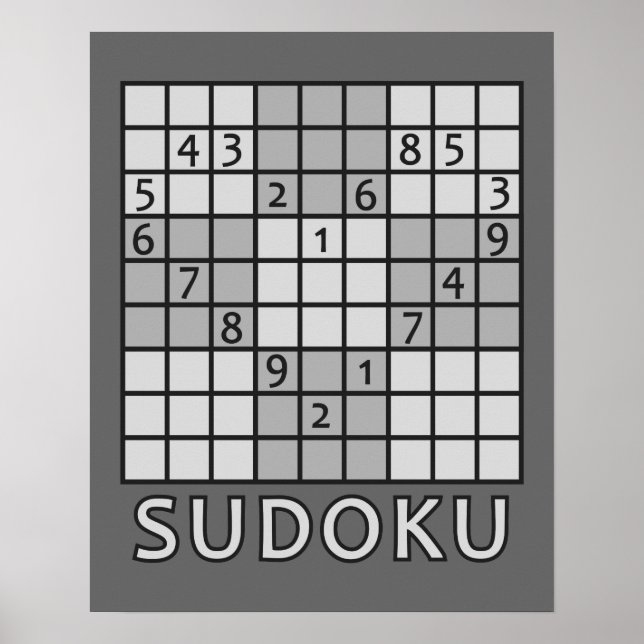SUDOKU-Plakat Poster (Vorne)