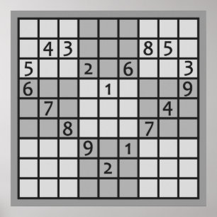 SUDOKU-Plakat Poster
