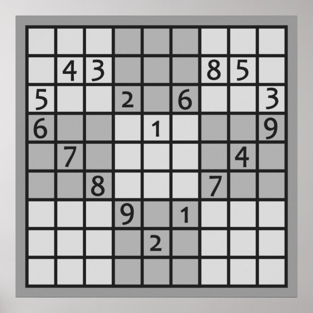 SUDOKU-Plakat Poster (Vorne)