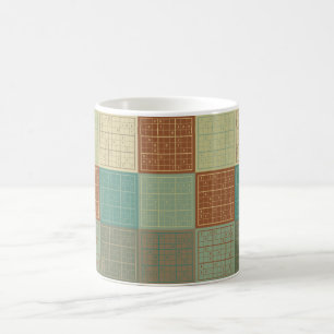 Sudoku Pop-Kunst Tasse