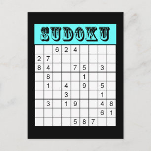 Sudoku Postcard Postkarte