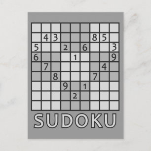 SUDOKU Postkarte