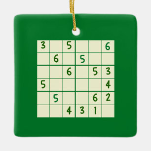 Sudoku Puzzle 6x6 Keramik Keramikornament