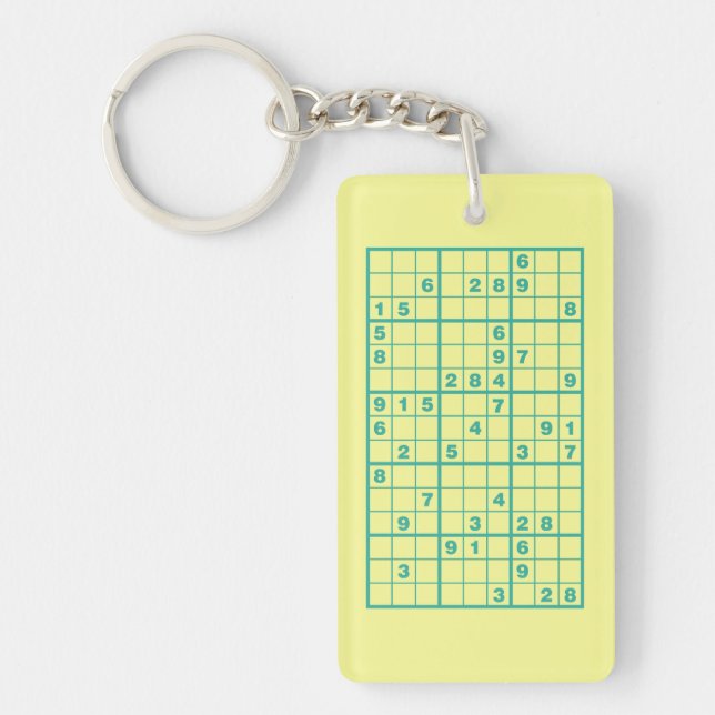 Sudoku Puzzle Schlüsselanhänger (Vorderseite)