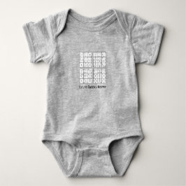 Sudoku Puzzles Design Baby Strampler