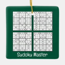 Sudoku Puzzles Design Keramikornament
