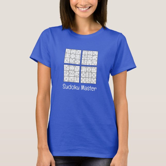 Sudoku Puzzles Design T-Shirt (Vorderseite)