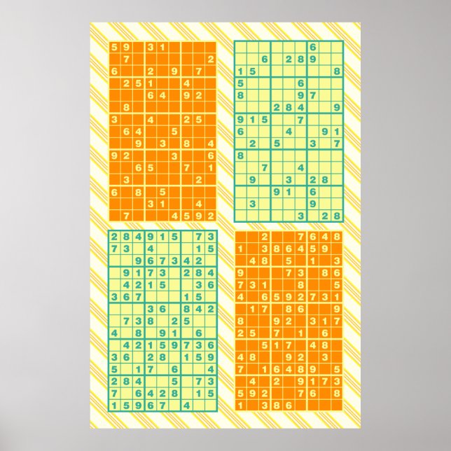 Sudoku Puzzles Poster (Vorne)