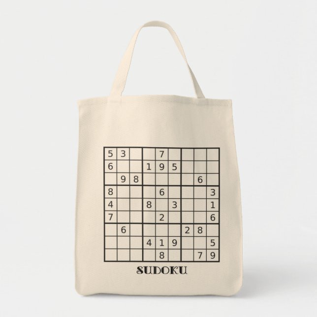 SUDOKU PUZZLESPIEL-TASCHE TRAGETASCHE (Vorne)