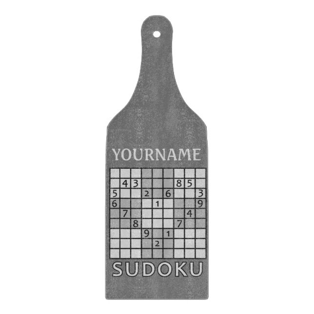 SUDOKU-Schneidbrett Schneidebrett (Vorderseite)