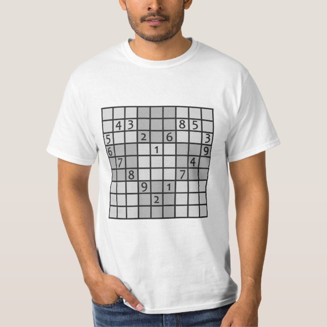 SUDOKU Shirts - wählen Sie Art, Farbe (Vorderseite)