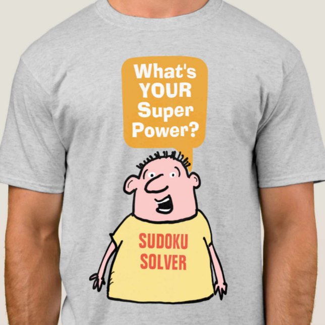 Sudoku Solver Super Power. T-Shirt (Von Creator hochgeladen)