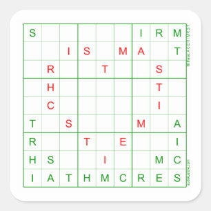 Sudoku Stickers - Weihnachtsherz
