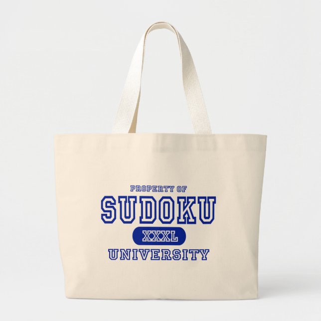 Sudoku Universität Jumbo Stoffbeutel (Vorne)