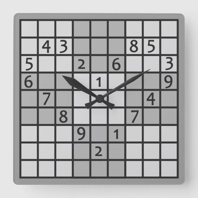 SUDOKU Wanduhr (Vorderseite)