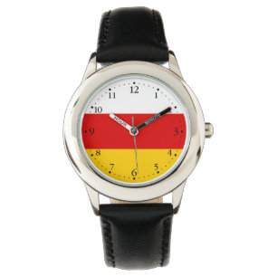 Südossetische Flagge Armbanduhr