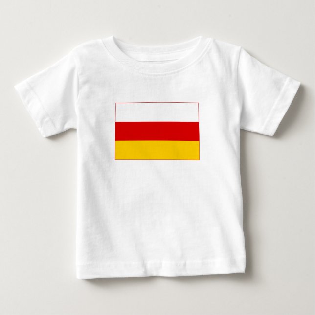 Südossetische Flagge Baby T-shirt (Vorderseite)