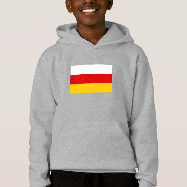 Südossetische Flagge Hoodie (Vorderseite)