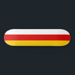 Südossetische Flagge Skateboard<br><div class="desc">Patriotische Flagge Südossetiens.</div>