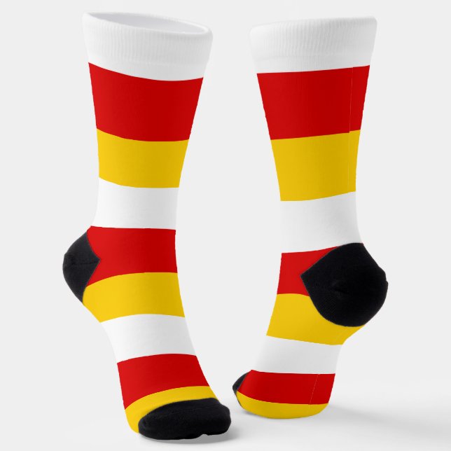Südossetische Flagge Socken (Gewinkelt)