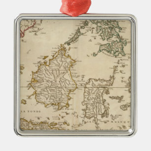 Südostasien 3 ornament aus metall