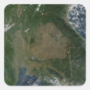 Südostasien Quadratischer Aufkleber